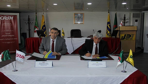 Signature d’un protocole d’accord entre NAFTAL et CASH Assurances